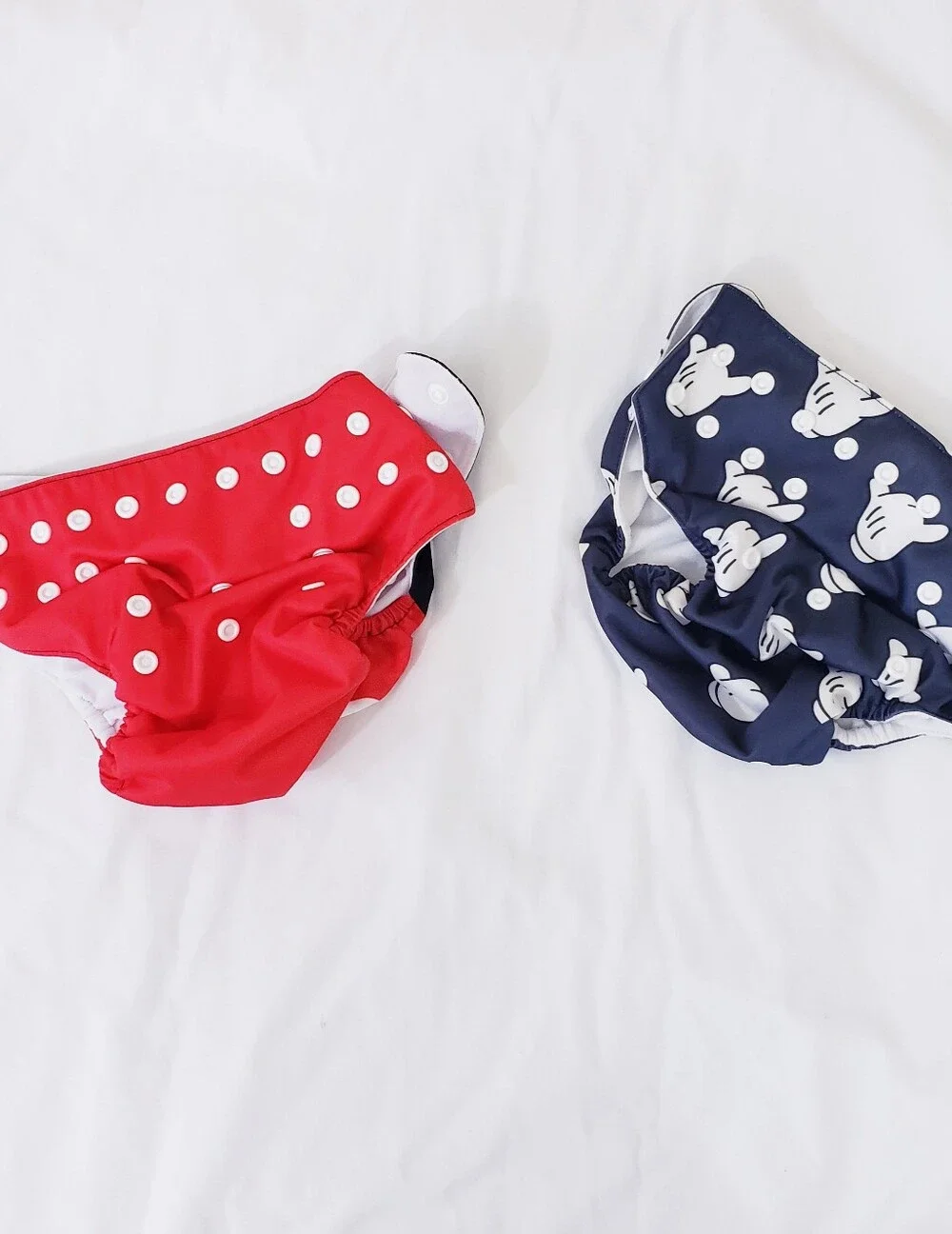 Albee Baby Disney Cloth Diaper Cover Pocket Diaper Mickey Hands 2-Pack
